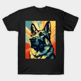 Pop Art German Shepherd T-Shirt